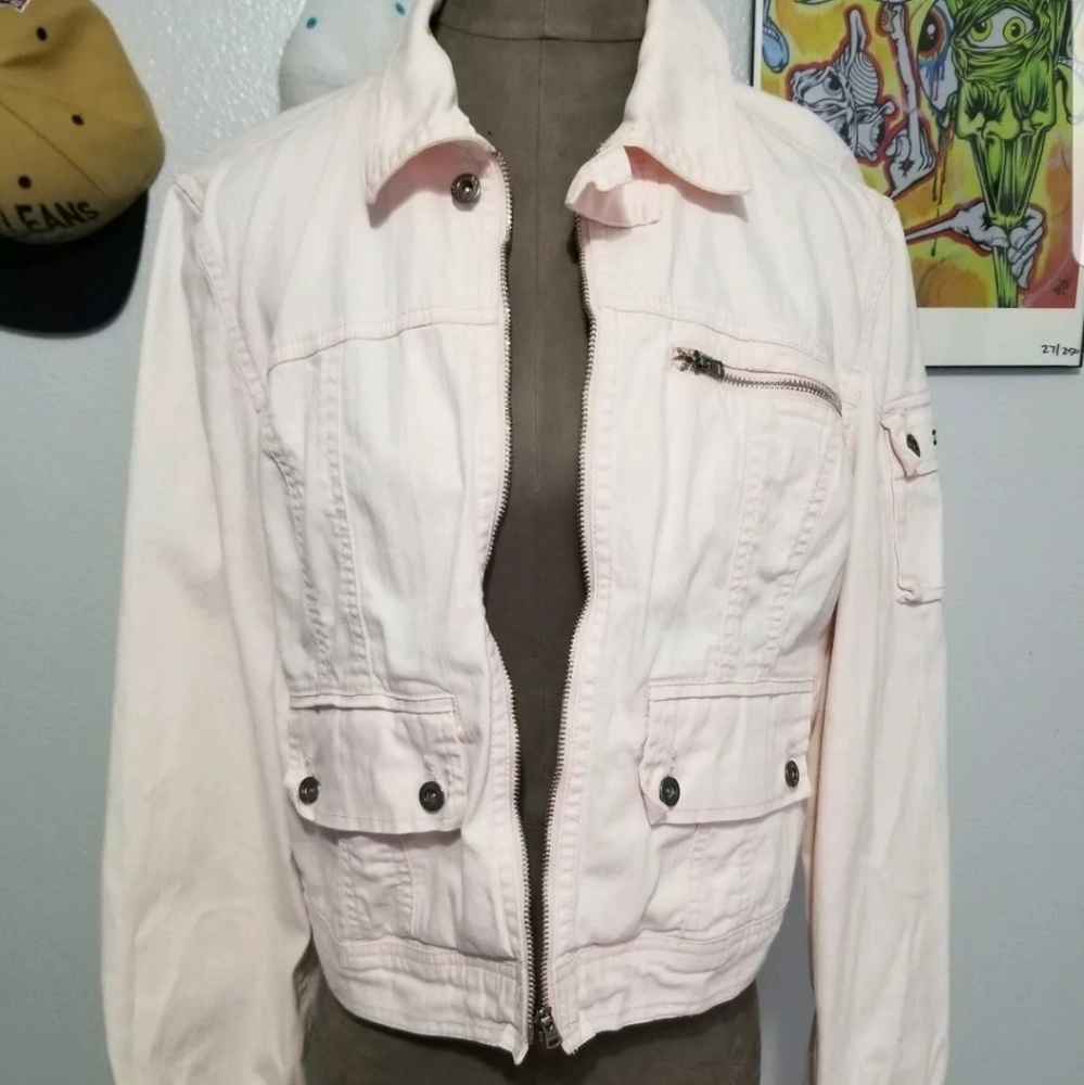 Tonmy Hilfiger light pink women's jacket size larg